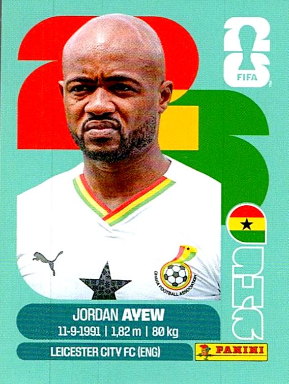 STICKERS FIFA WORLD CUP 2026 JORDAN AYEW NºGHA 16