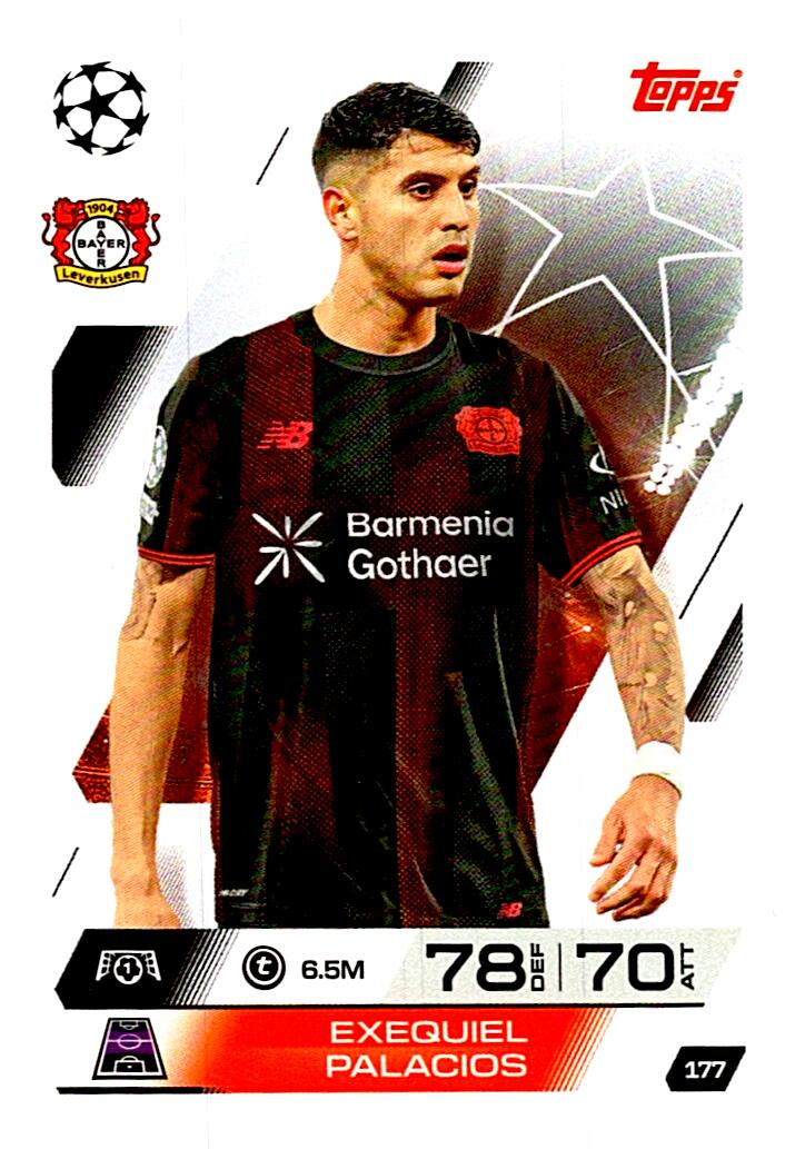 MATCH ATTAX CHAMPIONS LEAGUE 2025/2026 EXEQUIEL PALACIOS Nº177