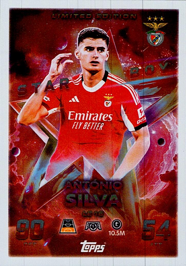 MATCH ATTAX CHAMPIONS LEAGUE 2025/2026 ANTONIO SILVA LIMITED EDITION NºLE16