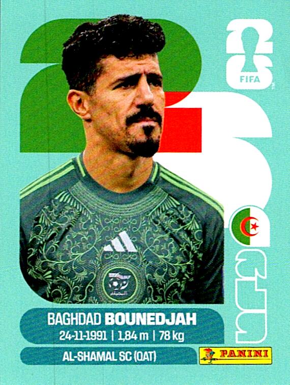 STICKERS FIFA WORLD CUP 2026 BAGHDAD BOUNEDJAH NºALG 19