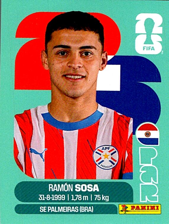 STICKERS FIFA WORLD CUP 2026 RAMON SOSA NºPAR 18