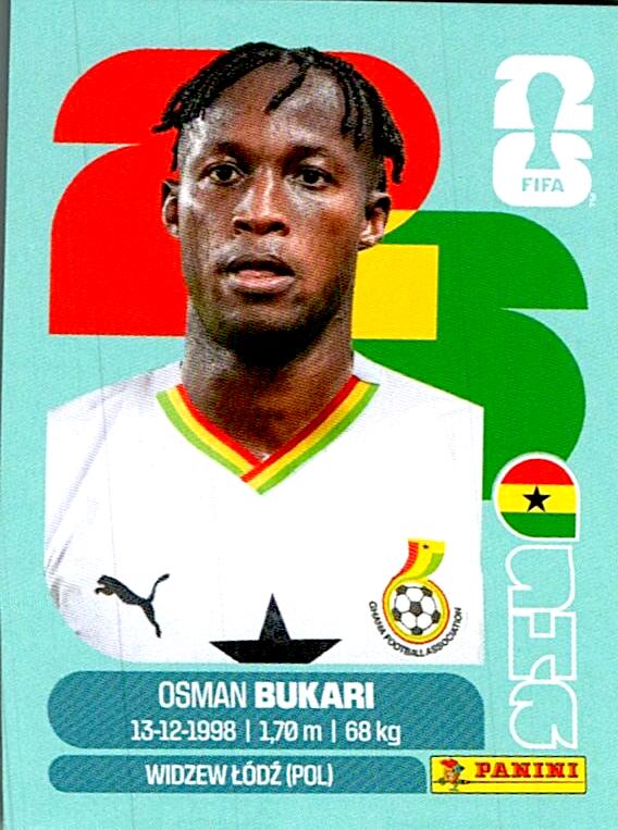 STICKERS FIFA WORLD CUP 2026 OSMAN BUKARI NºGHA 19