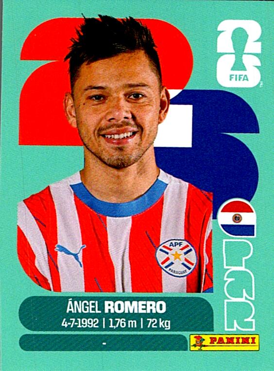 STICKERS FIFA WORLD CUP 2026 ANGEL ROMERO NºPAR 19