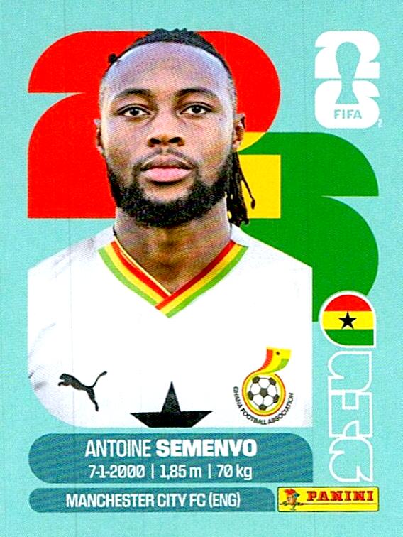STICKERS FIFA WORLD CUP 2026 ANTOINE SEMENYO NºGHA 20