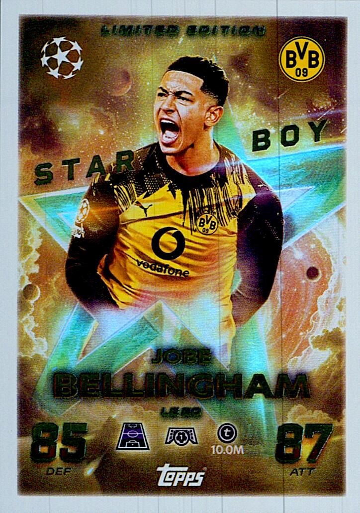 MATCH ATTAX CHAMPIONS LEAGUE 2025/2026 JOBE BELLINGHAM LIMITED EDITION NºLE20