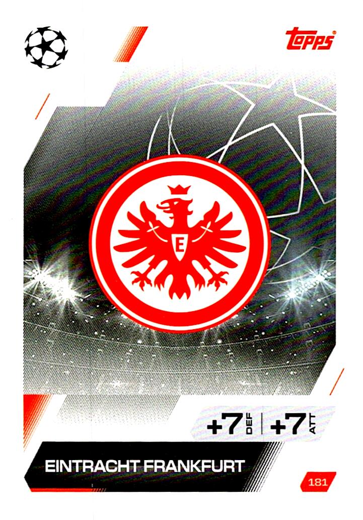 MATCH ATTAX CHAMPIONS LEAGUE 2025/2026 ESCUDO EINTRACHT FRANKFURT Nº181