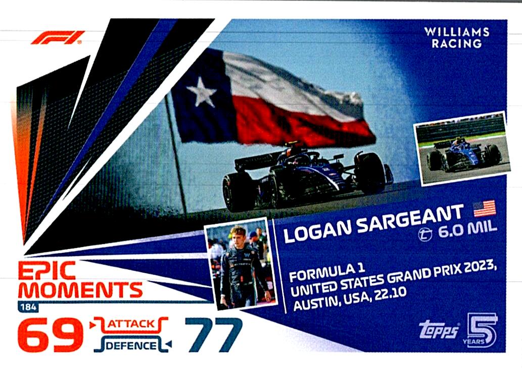 TOPPS TURBO ATTAX 2024 Nº184