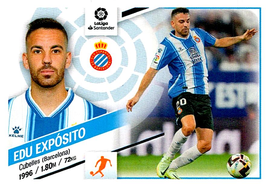 Cromo Liga Este 2022/2023 EDU EXPOSITO RCD ESPANYOL Nº15 TERCERA EDICION