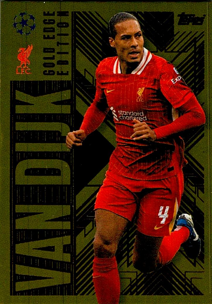 Match Attax Extra 2025 Van Dijk Gold Edge nºGOL3