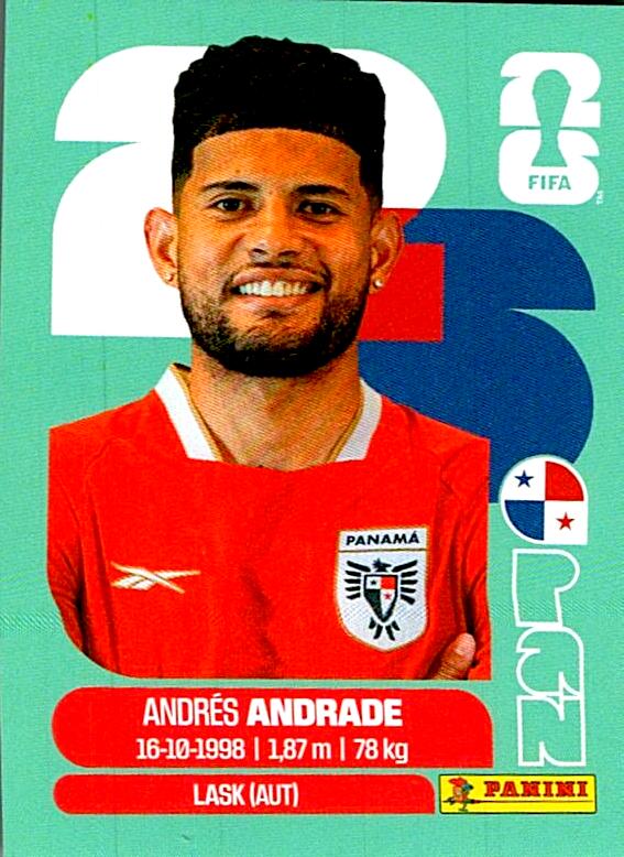 STICKERS FIFA WORLD CUP 2026 ANDRES ANDRADE NºPAN 5