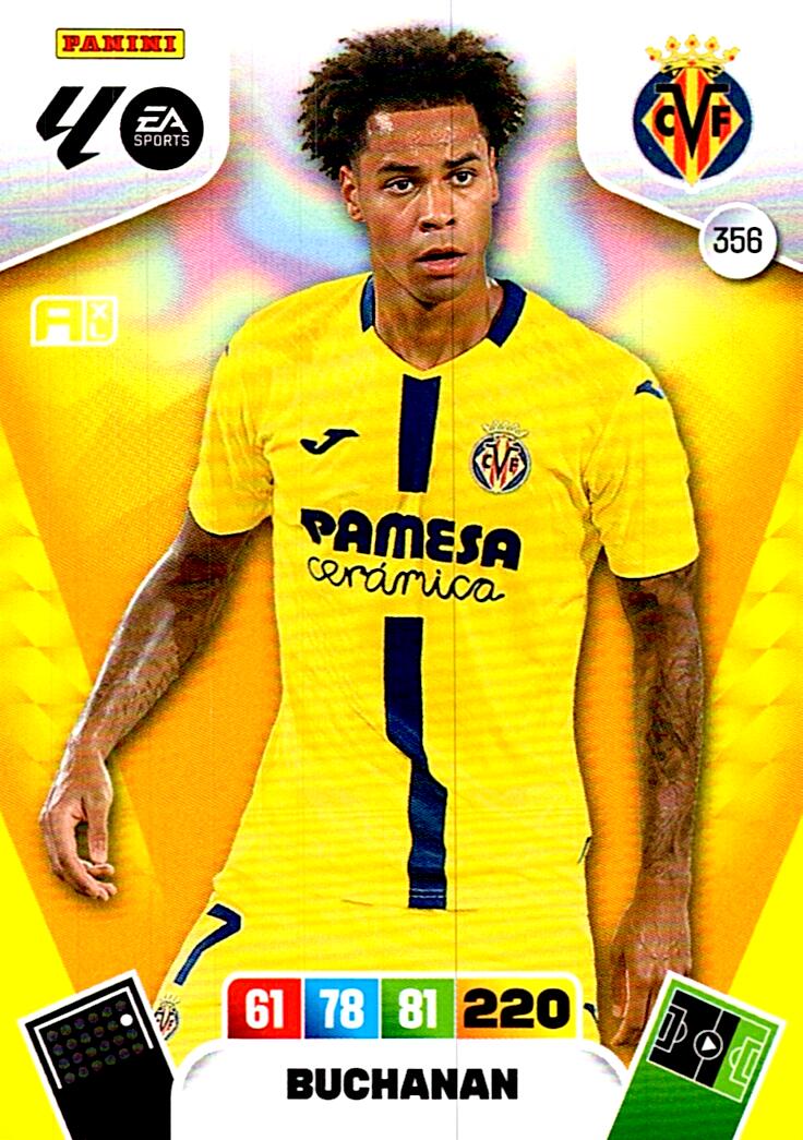 ADRENALYN LA LIGA 2025/2026 BUCHANAN VILLARREAL CF Nº356