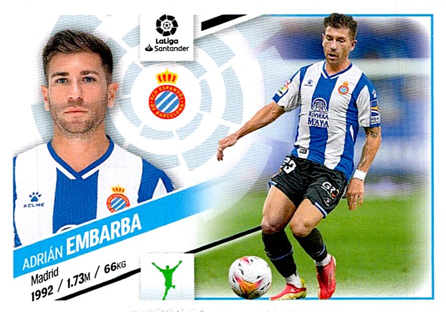 Cromo Liga Este 2022/2023 EMBARBA RCD ESPANYOL Nº17