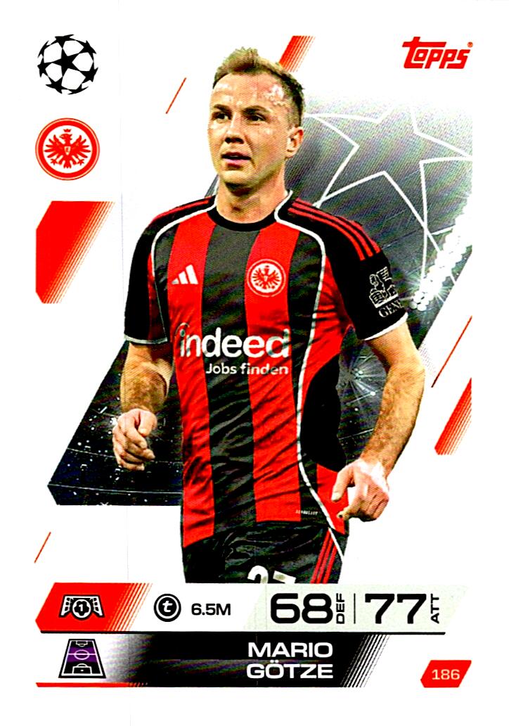 MATCH ATTAX CHAMPIONS LEAGUE 2025/2026 MARIO GOTZE Nº186