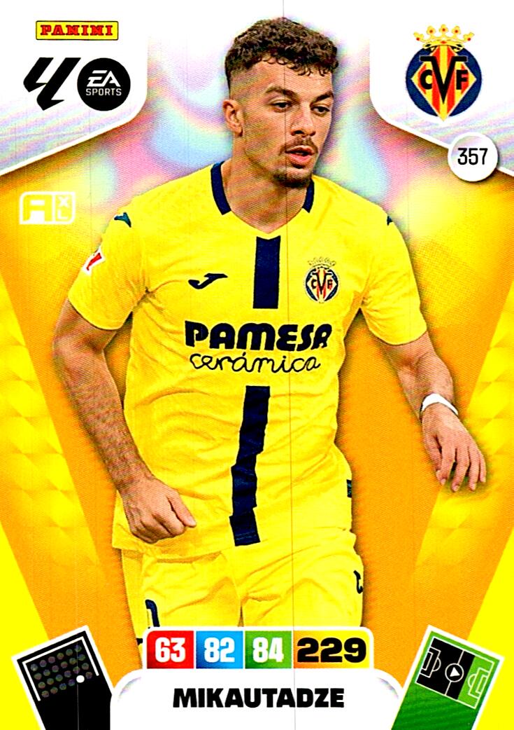 ADRENALYN LA LIGA 2025/2026 MIKAUTADZE VILLARREAL CF Nº357