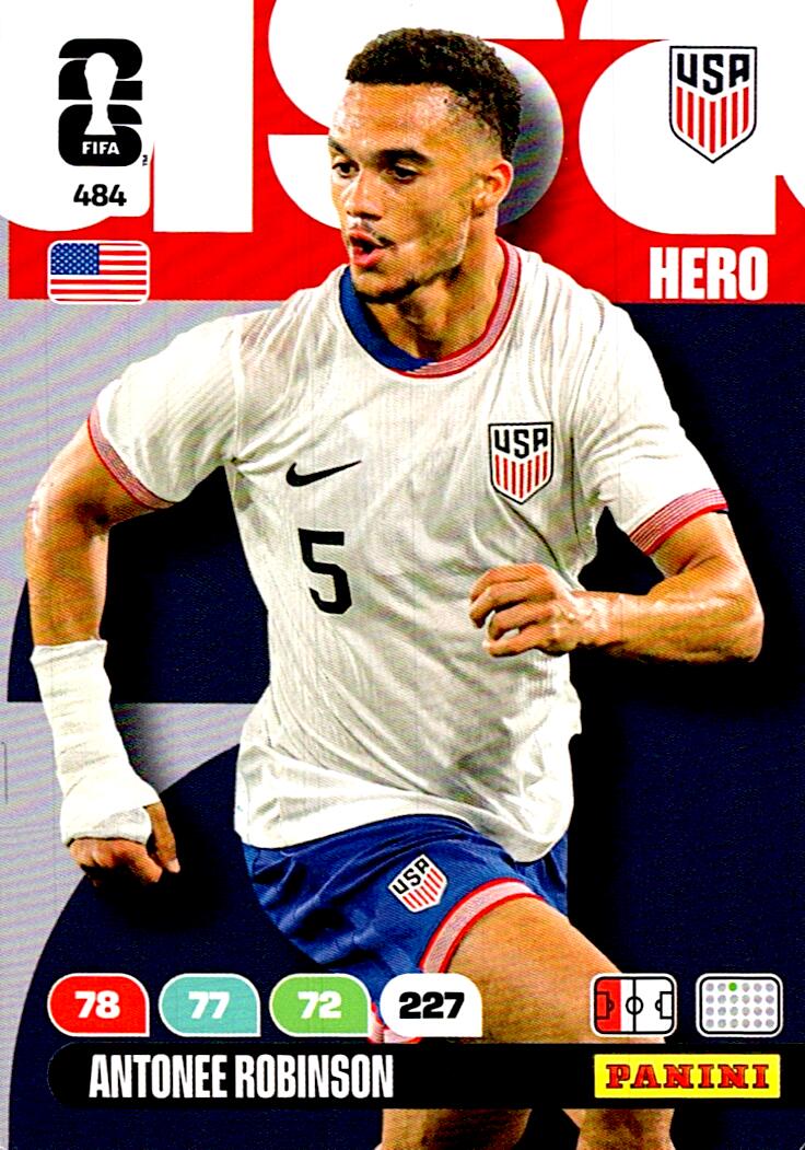ADRENALYN WORLD CUP 2026 ANTONEE ROBINSON UNITED STATES Nº484