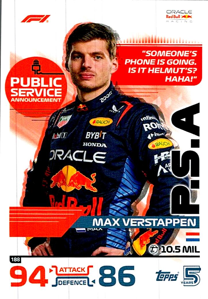 TOPPS TURBO ATTAX 2024 Nº188