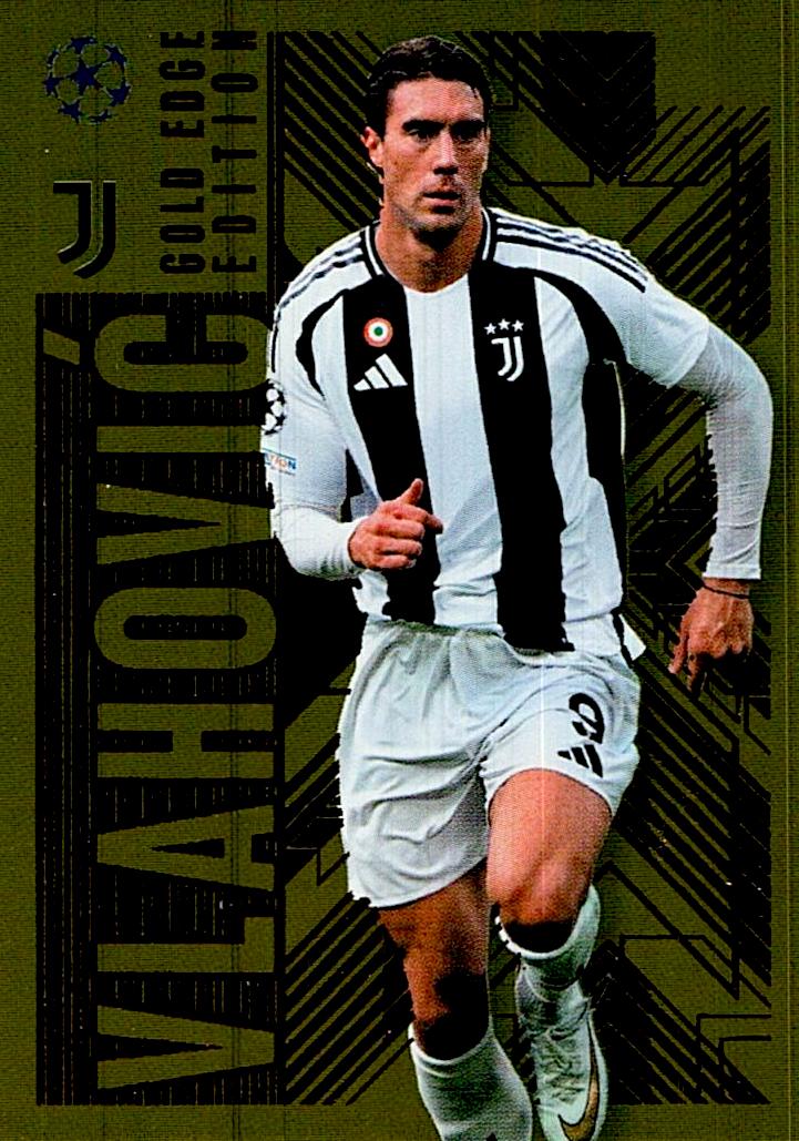 Match Attax Extra 2025 Vlahovic Gold Edge nºGOL7