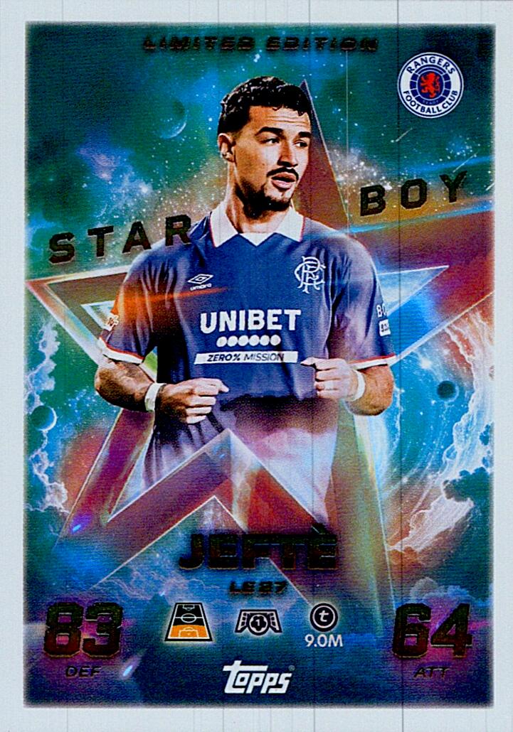 MATCH ATTAX CHAMPIONS LEAGUE 2025/2026 JEFTE LIMITED EDITION NºLE27
