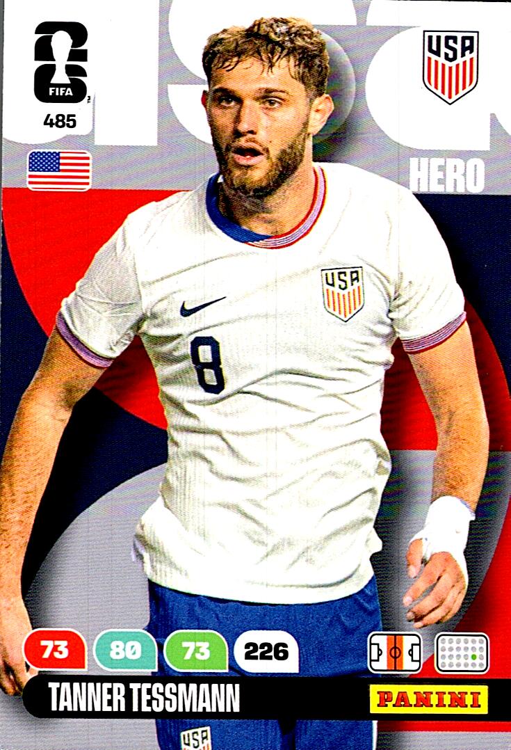 ADRENALYN WORLD CUP 2026 TANNER TESSMANN UNITED STATES Nº485