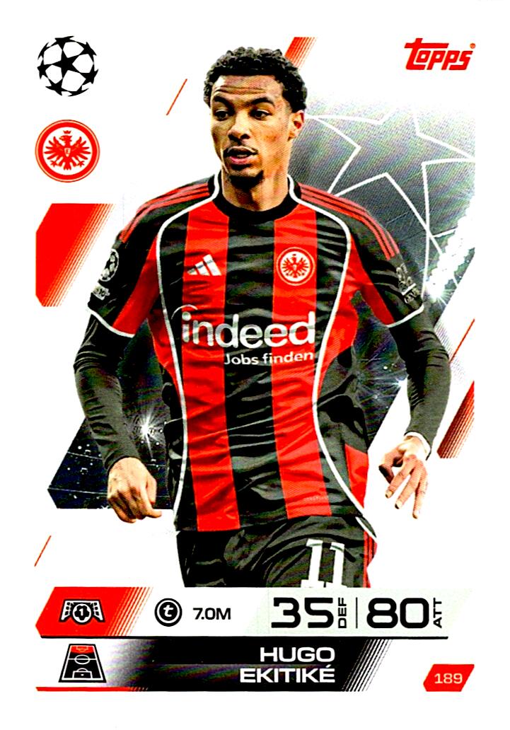 MATCH ATTAX CHAMPIONS LEAGUE 2025/2026 HUGO EKITIKE Nº189