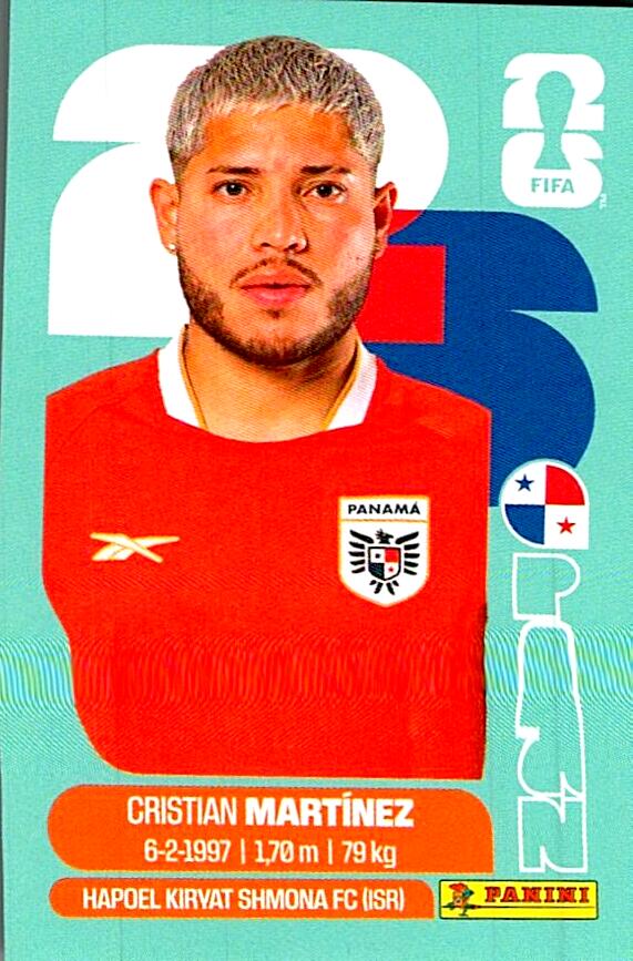 STICKERS FIFA WORLD CUP 2026 CRISTIAN MARTINEZ NºPAN 10