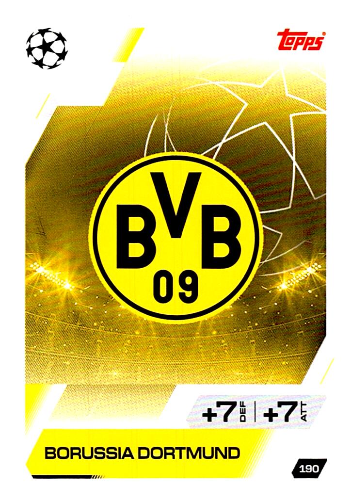 MATCH ATTAX CHAMPIONS LEAGUE 2025/2026 ESCUDO BORUSSIA DORTMUND Nº190