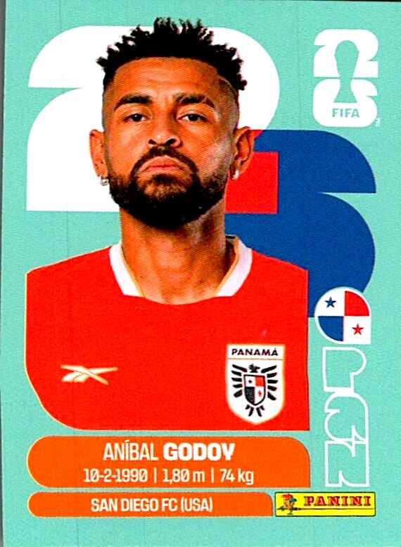 STICKERS FIFA WORLD CUP 2026 ANIBAL GODOY NºPAN 11