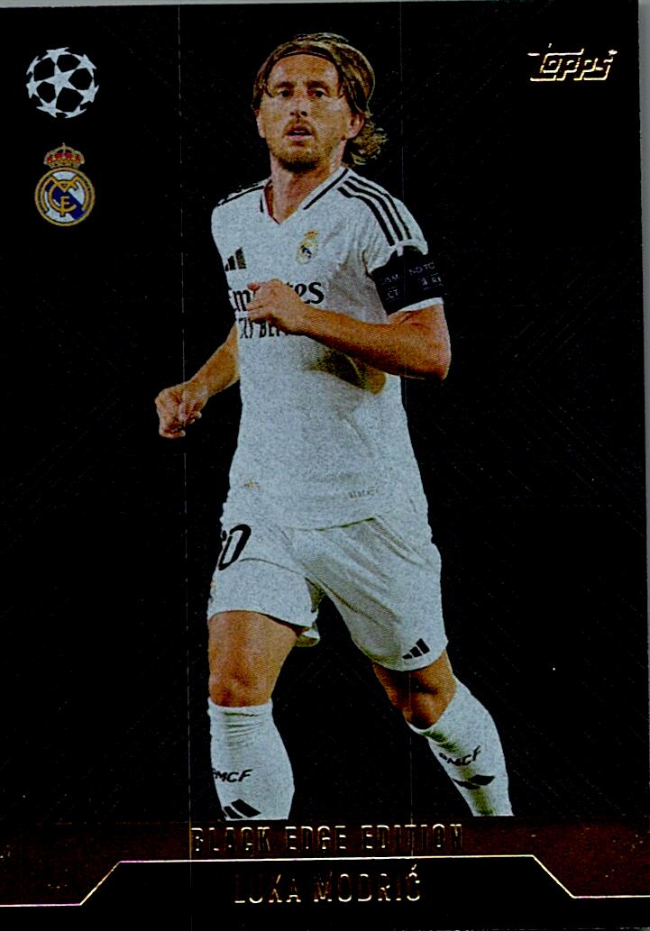 Match Attax Extra 2025 Modric Black Edge nºBLA1