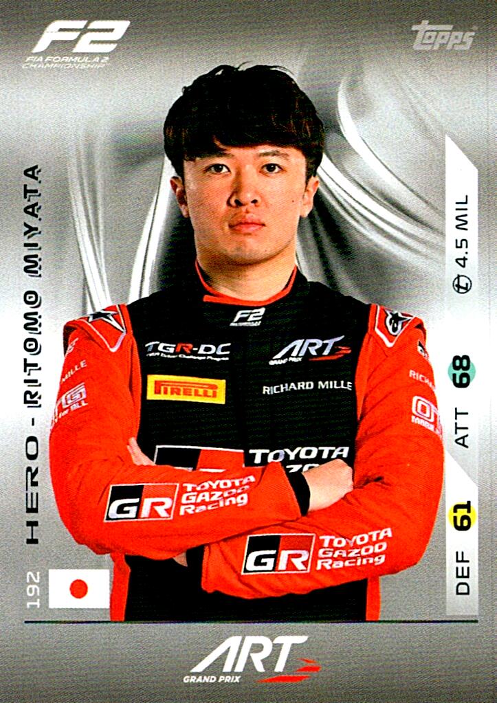 Turbo Attax 2025 RITOMO MIYATA nº192