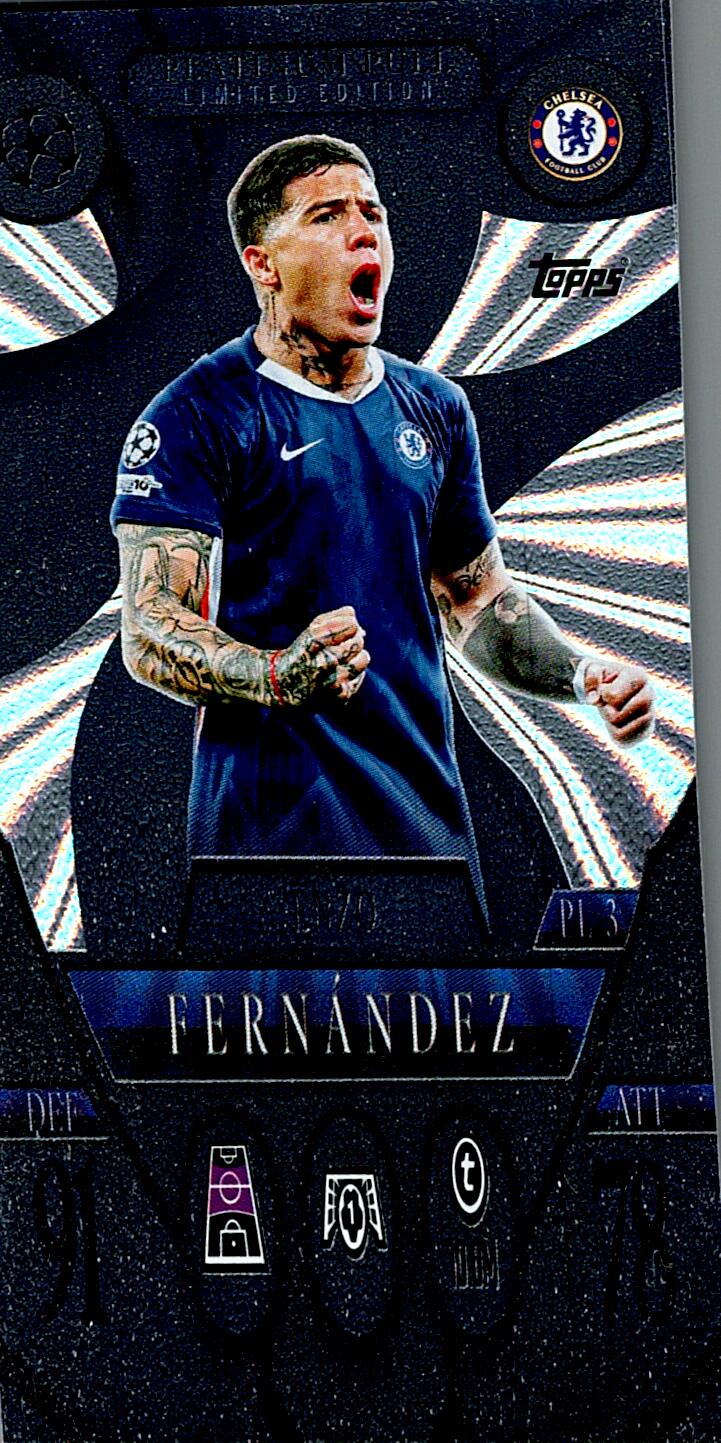 MATCH ATTAX CHAMPIONS LEAGUE 2025/2026 ENZO FERNANDEZ PLATINUM PULL NºPL3