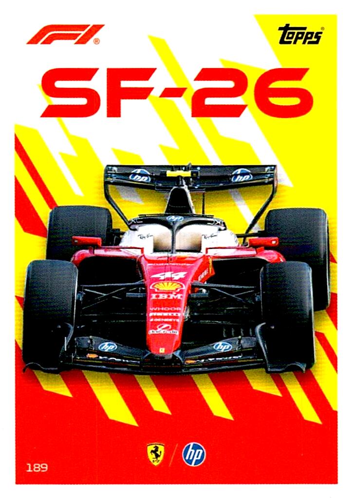 TURBO ATTAX FORMULA 1 2026 LEWIS HAMILTON FERRARI SF-26 Nº189