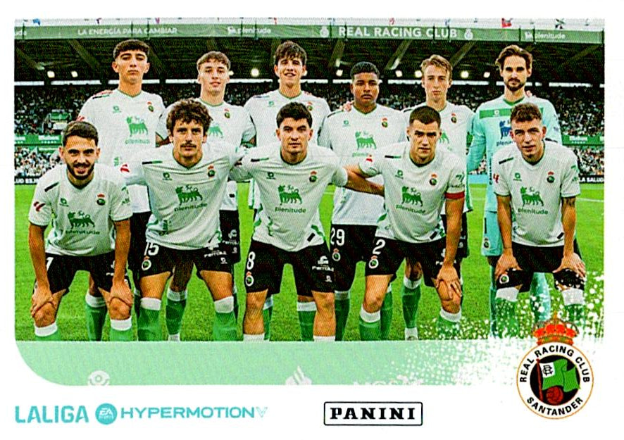 LALIGA HYPERMOTION 2025-26 ALINEACION RACING DE SANTANDER Nº326