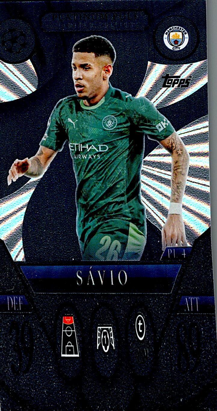MATCH ATTAX CHAMPIONS LEAGUE 2025/2026 SAVIO PLATINUM PULL NºPL4