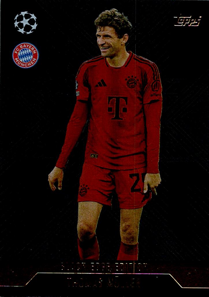 Match Attax Extra 2025 Thomas Müller Black Edge nºBLA3