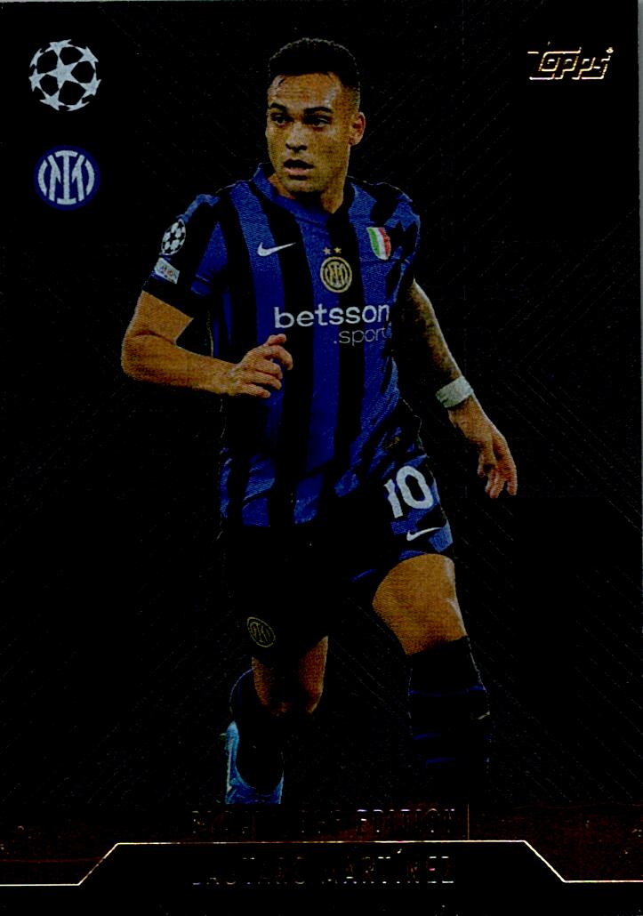 Match Attax Extra 2025 Lautaro Martínez Black Edge nºBLA4