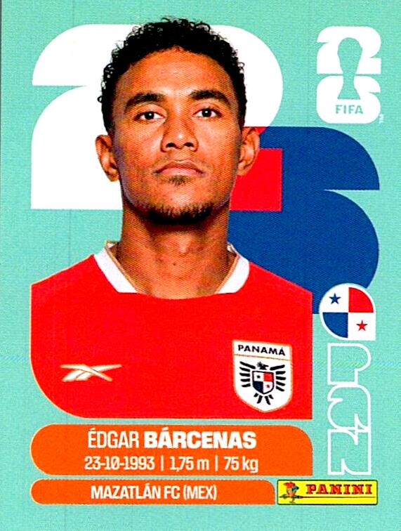 STICKERS FIFA WORLD CUP 2026 EDGAR BARCENAS NºPAN 14