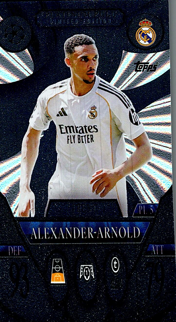 MATCH ATTAX CHAMPIONS LEAGUE 2025/2026 ALEXANDER-ARNOLD PLATINUM PULL NºPL5