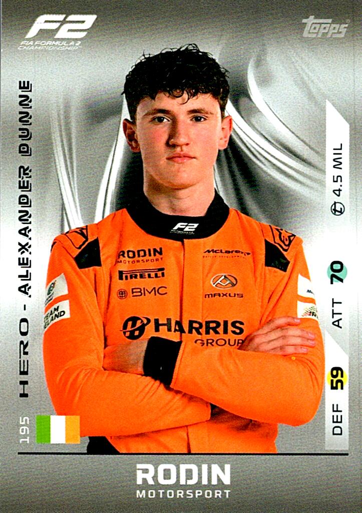 Turbo Attax 2025 ALEXANDER DUNNE nº195