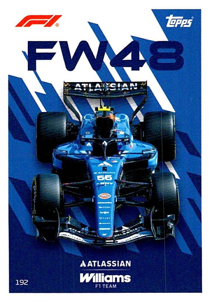 TURBO ATTAX FORMULA 1 2026 CARLOS SAINZ WILLIAMS FW48 Nº192