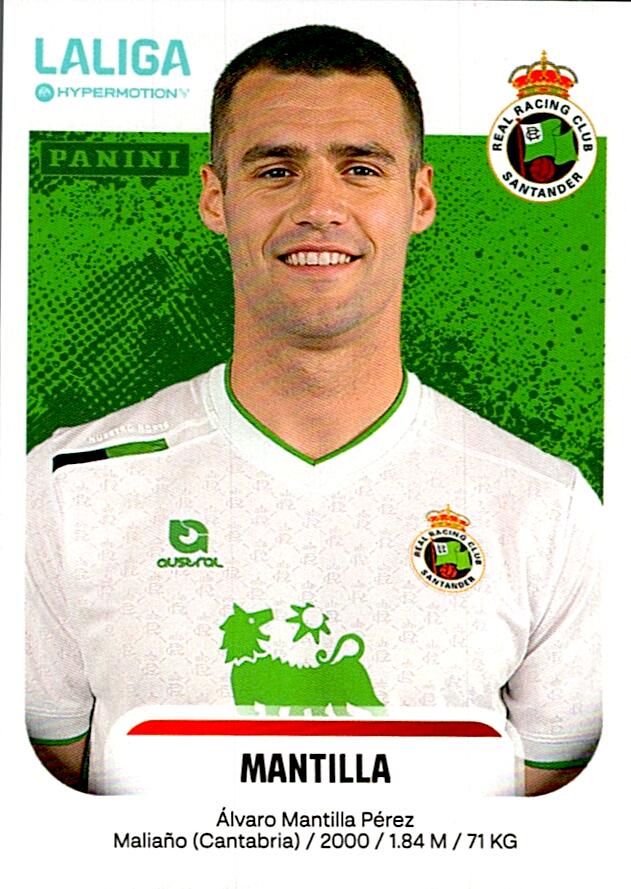 LALIGA HYPERMOTION 2025-26 MANTILLA RACING DE SANTANDER Nº329A