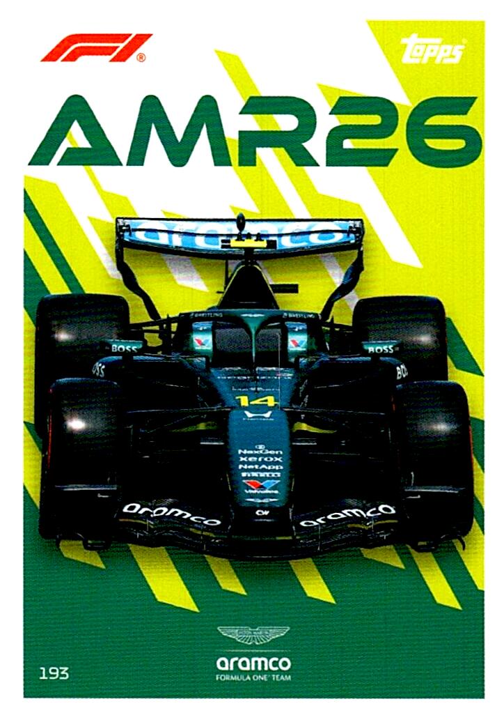 TURBO ATTAX FORMULA 1 2026 FERNANDO ALONSO ASTON MARTIN AMR26 Nº193
