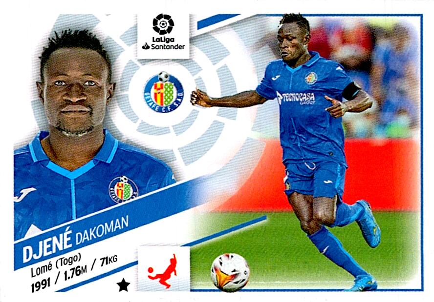 Cromo Liga Este 2022/2023 DJENE GETAFE CF Nº7