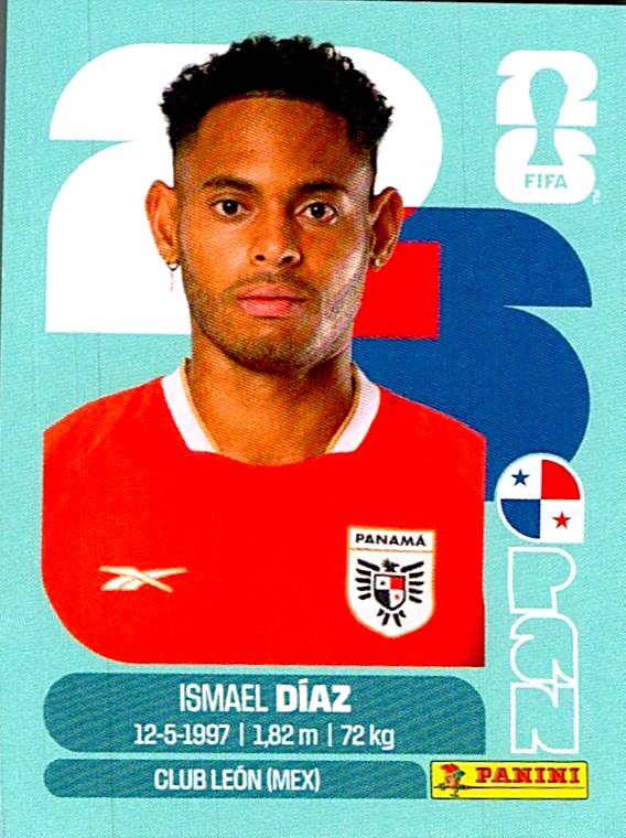 STICKERS FIFA WORLD CUP 2026 ISMAEL DIAZ NºPAN 16