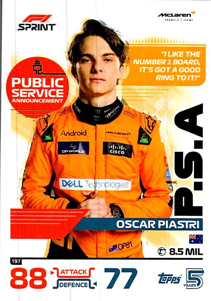 TOPPS TURBO ATTAX 2024 Nº197