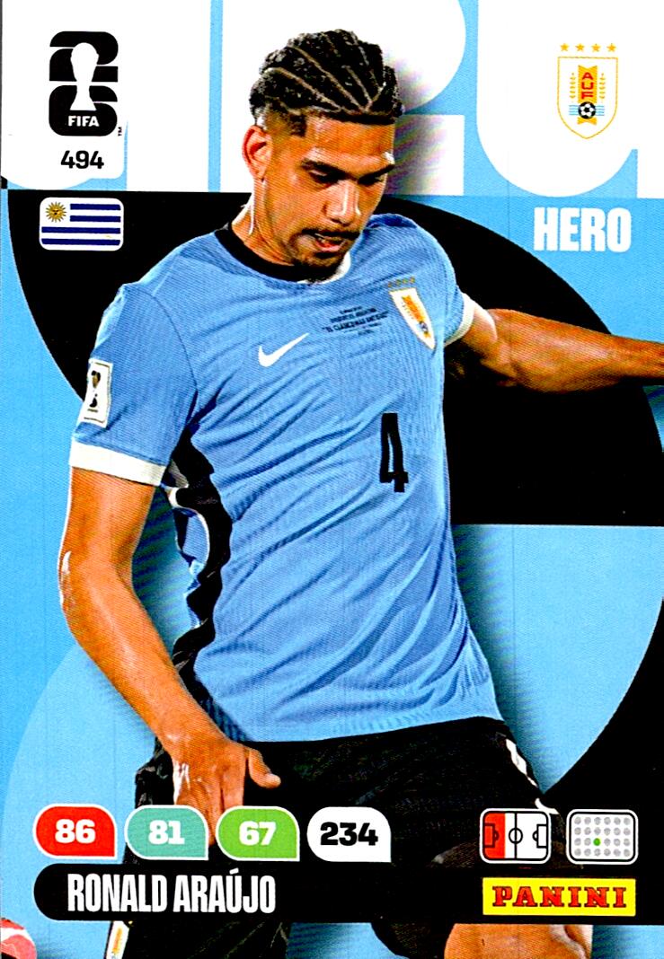 ADRENALYN WORLD CUP 2026 RONALD ARAUJO URUGUAY Nº494