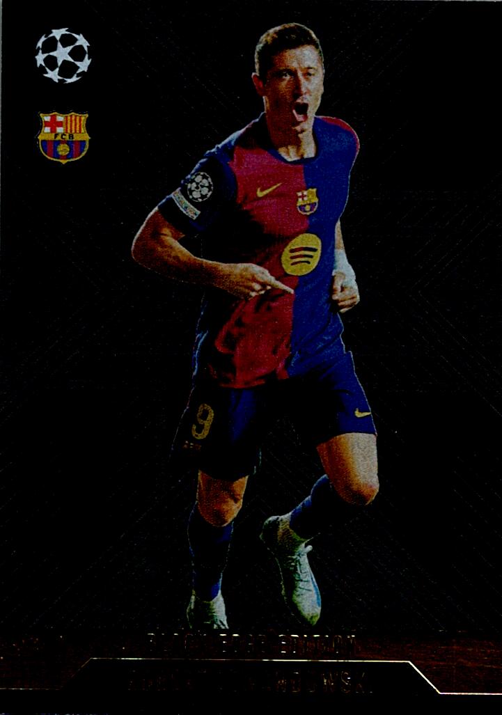 Match Attax Extra 2025 Robert Lewandowski Black Edge nºBLA8