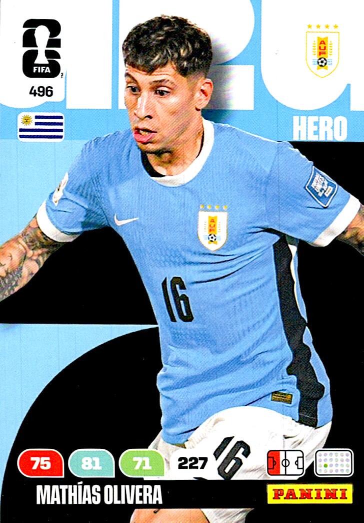 ADRENALYN WORLD CUP 2026 MATHIAS OLIVERA URUGUAY Nº496