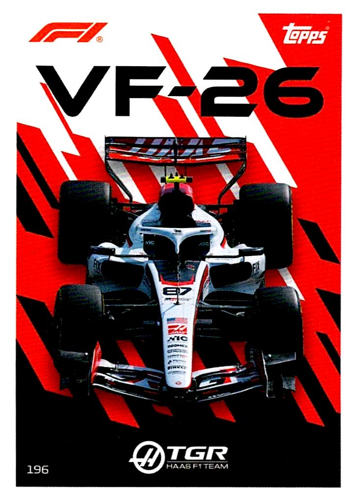 TURBO ATTAX FORMULA 1 2026 OLIVER BEARMAN HAAS VF-26 Nº196