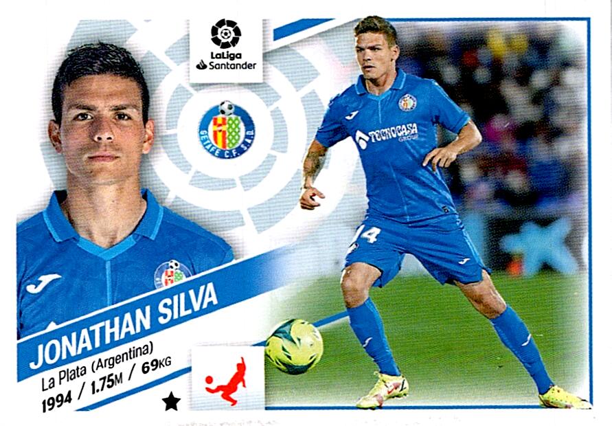 Cromo Liga Este 2022/2023 JONATHAN SILVA GETAFE CF Nº10