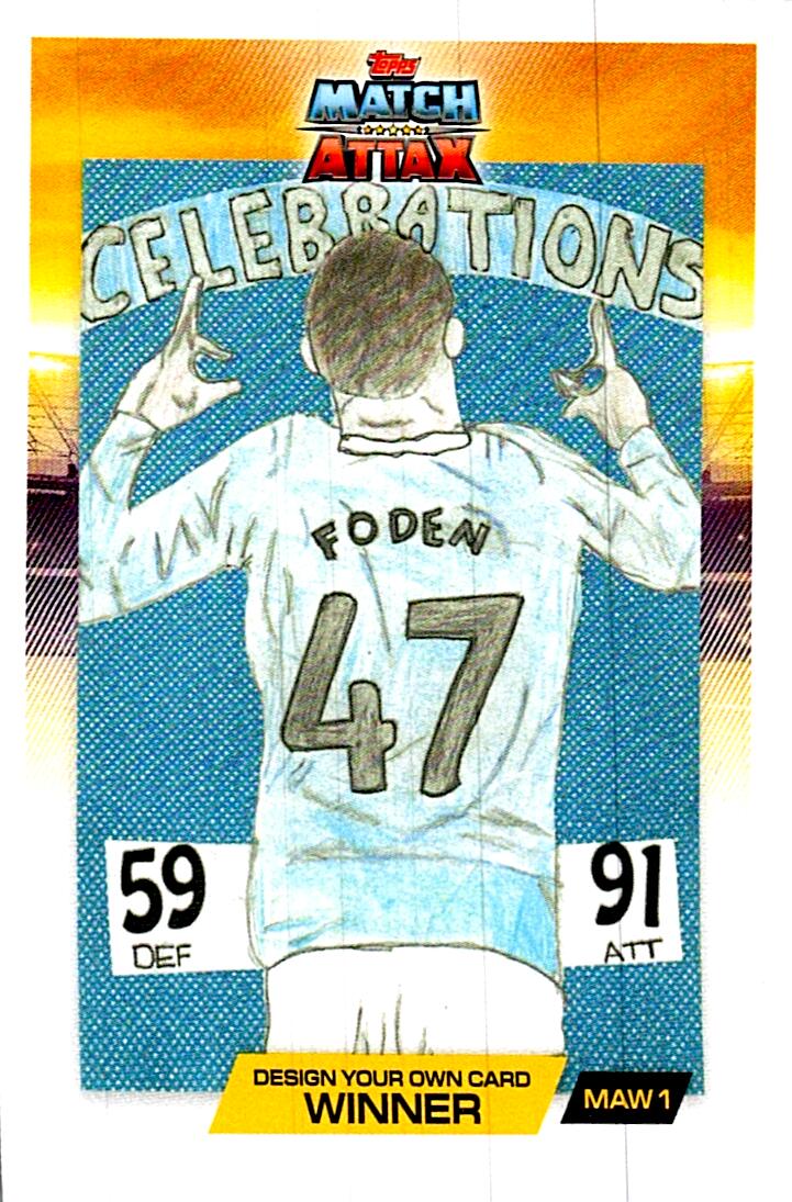 MATCH ATTAX CHAMPIONS LEAGUE 2025/2026 PHIL FODEN CELEBRATIONS NºMSW1